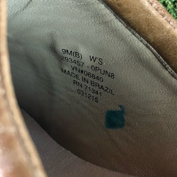 LL Bean Brown Tan Leather Slip On Mules Women’s 9 Made in Brazil - Picture 7 of 9